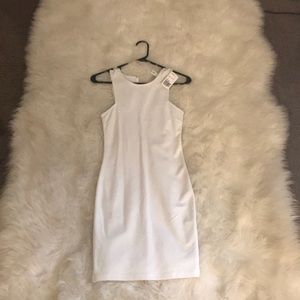 White spandex dress